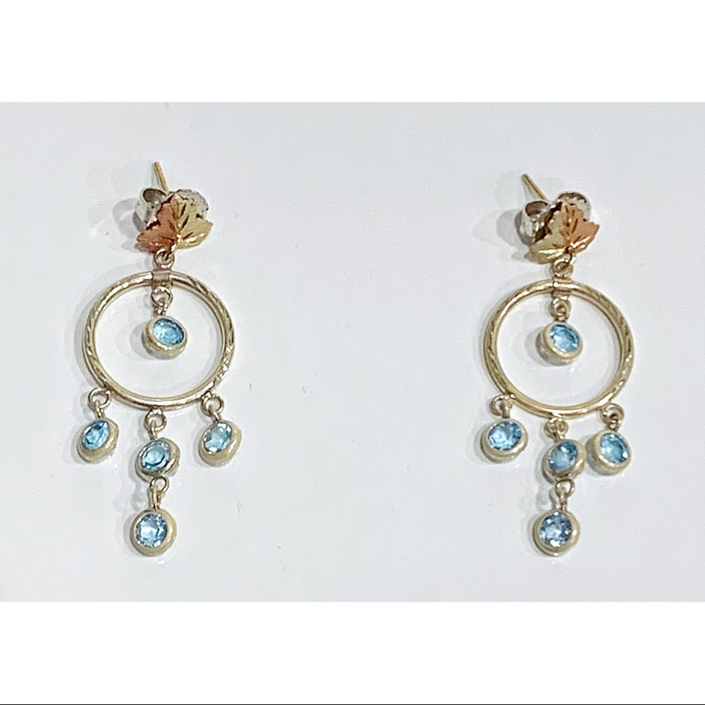 12K South Dakota Gold Company Dangle Earrings